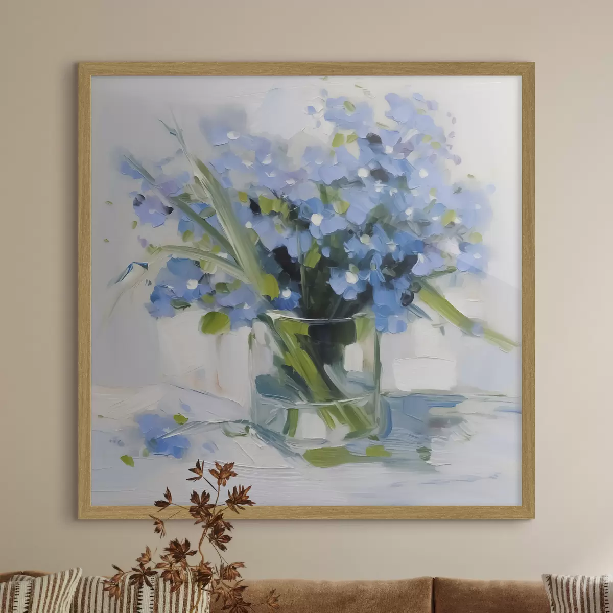 Poster Fleurs délicates dans un vase en verre f45773