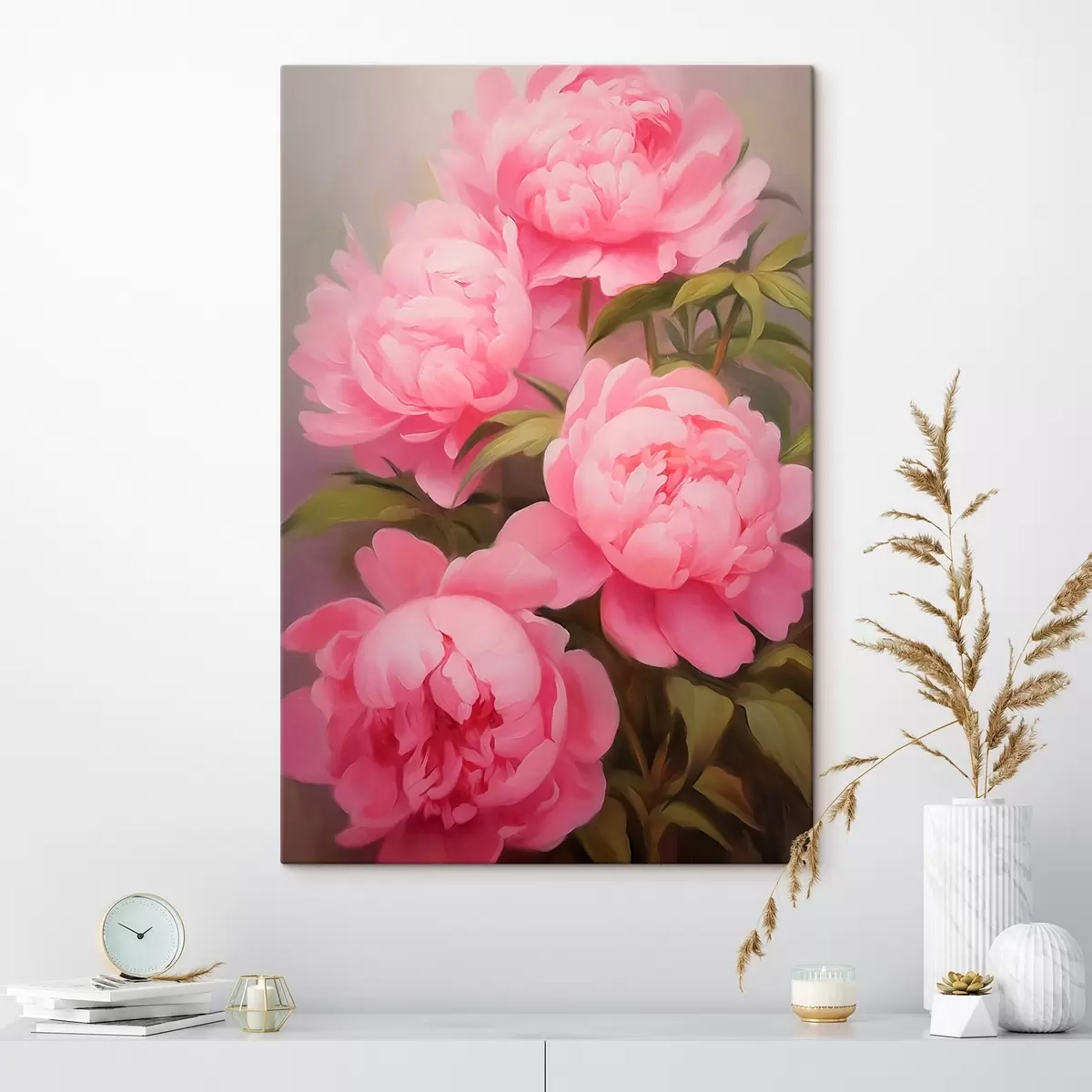 Tableau Pivoines roses s45783