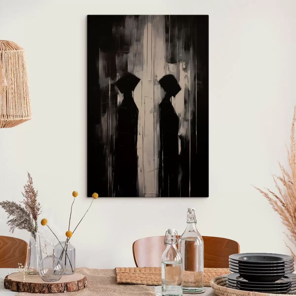 Tableau Deux silhouettes s45788