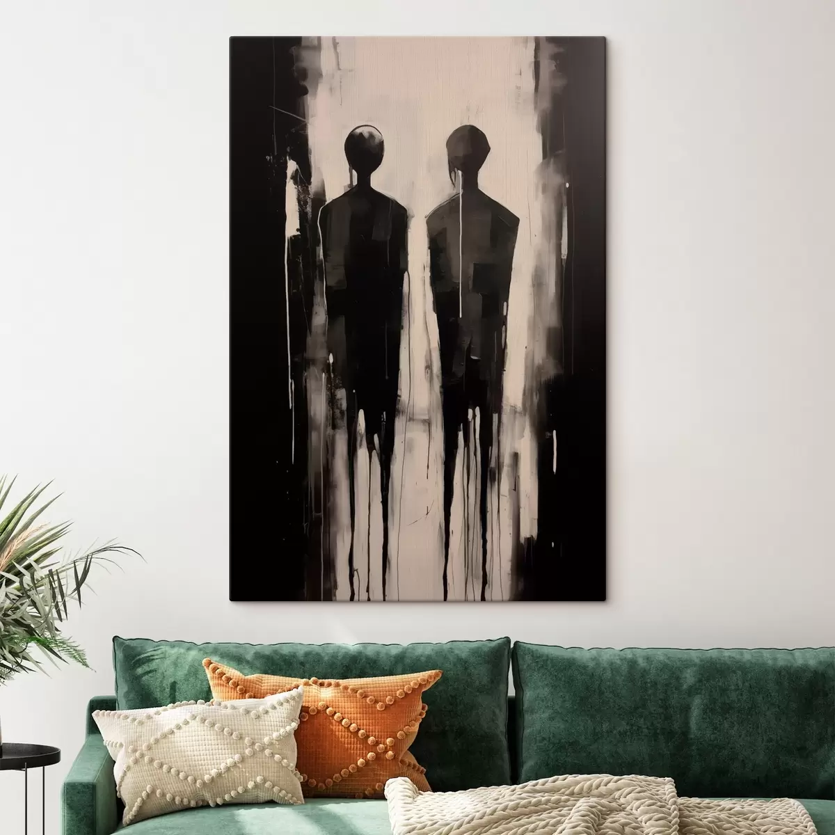 Tableau Deux silhouettes s45789