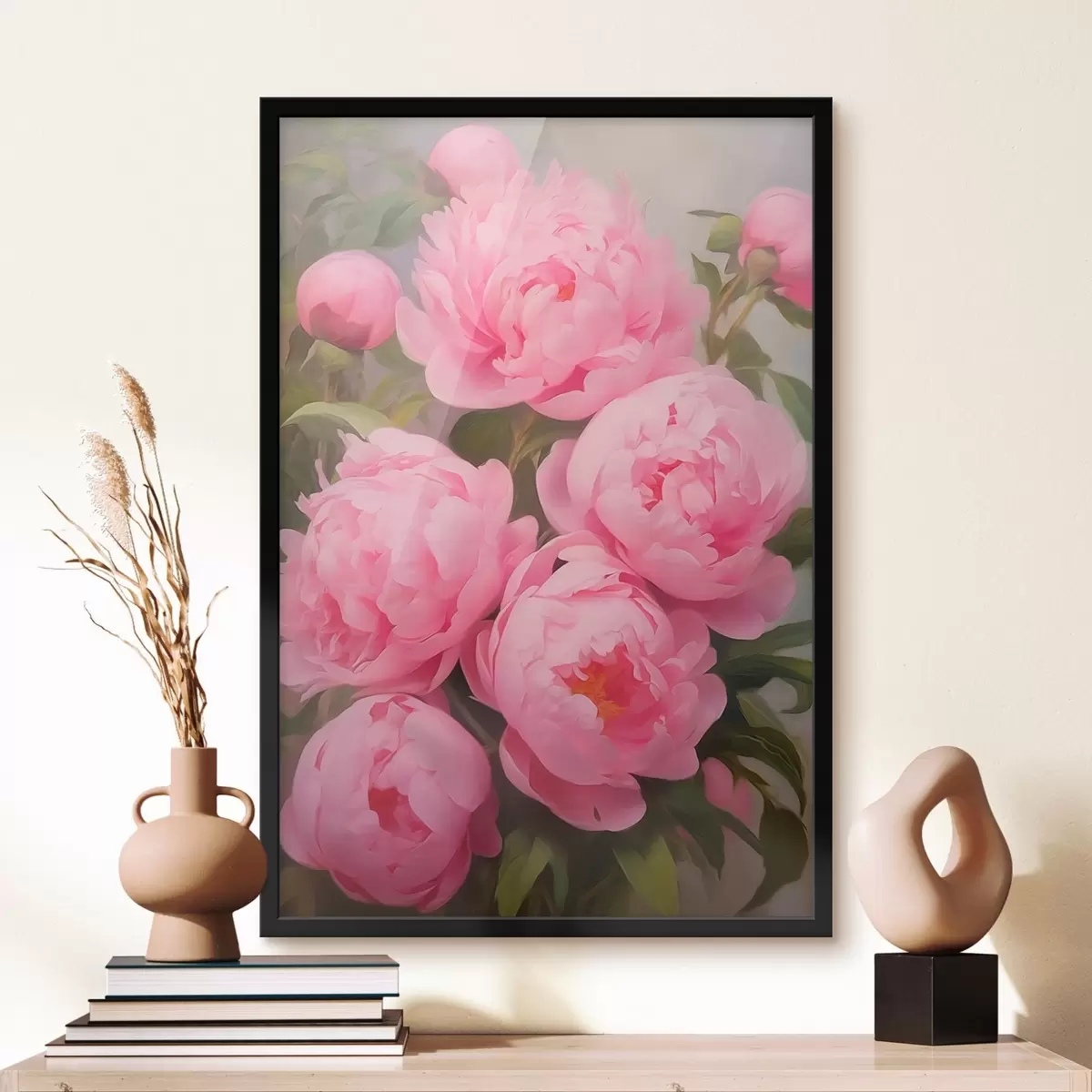 Poster Pivoines roses f45784