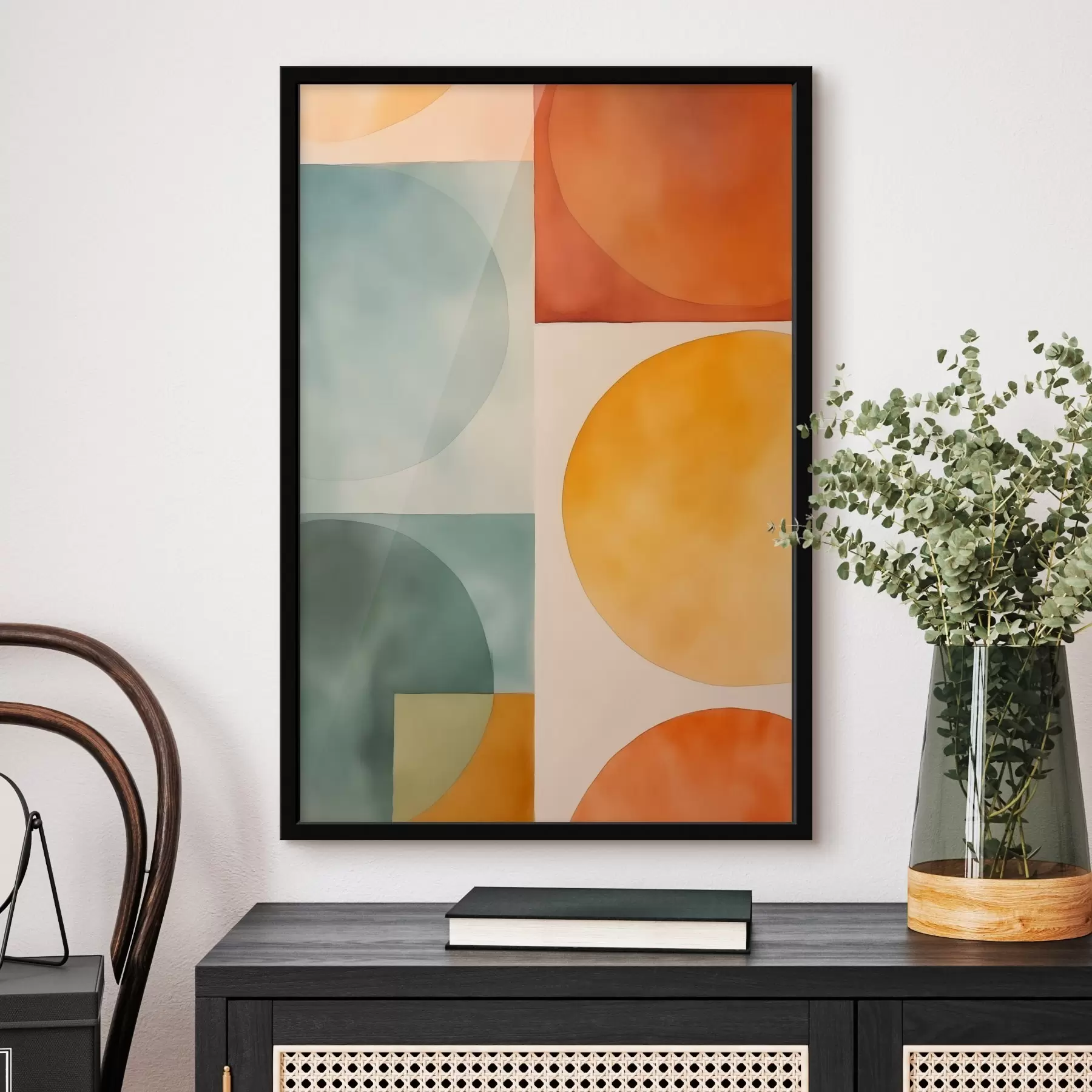 Papier peint Cercles géométriques abstraits f45792