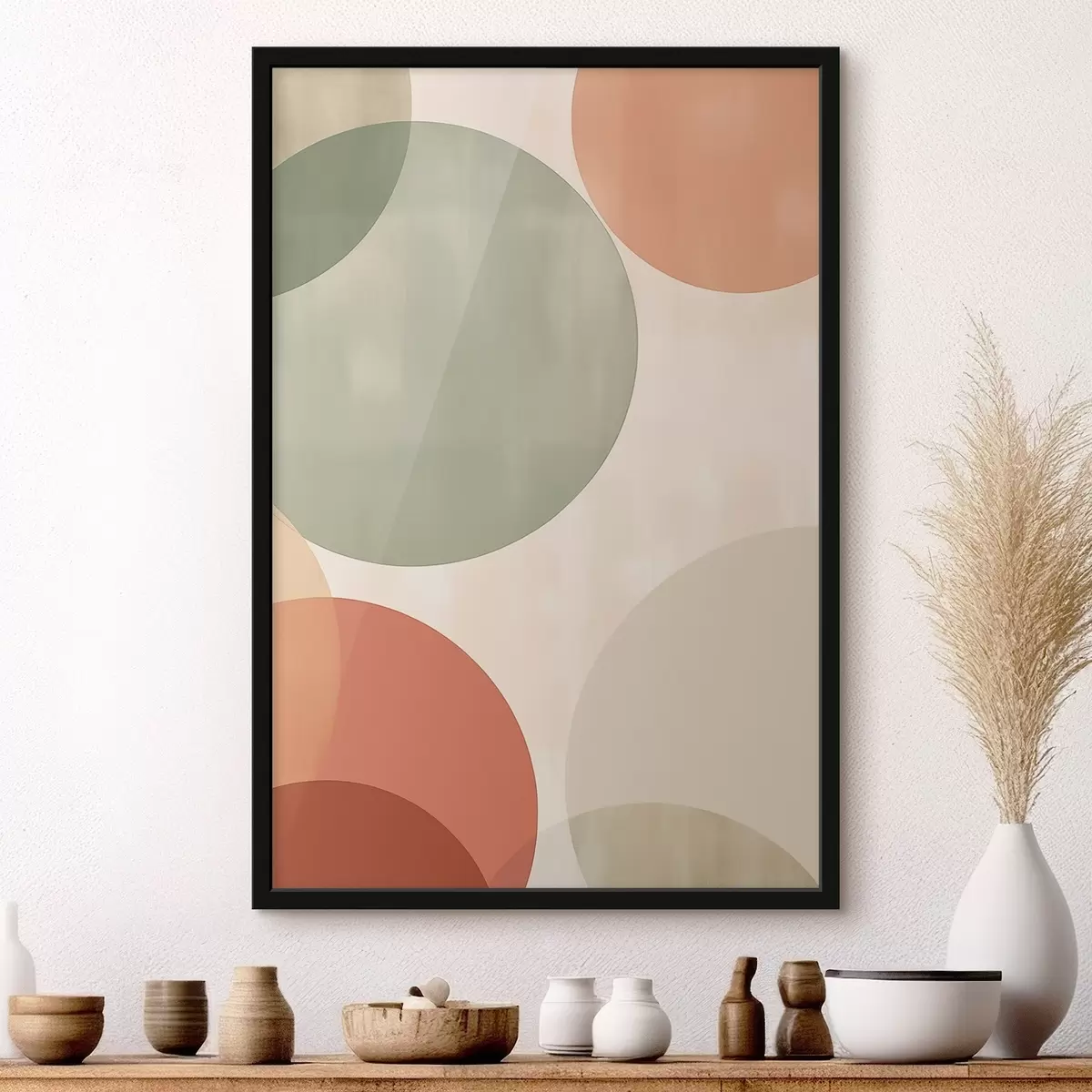 Poster Grands cercles abstraits f45794