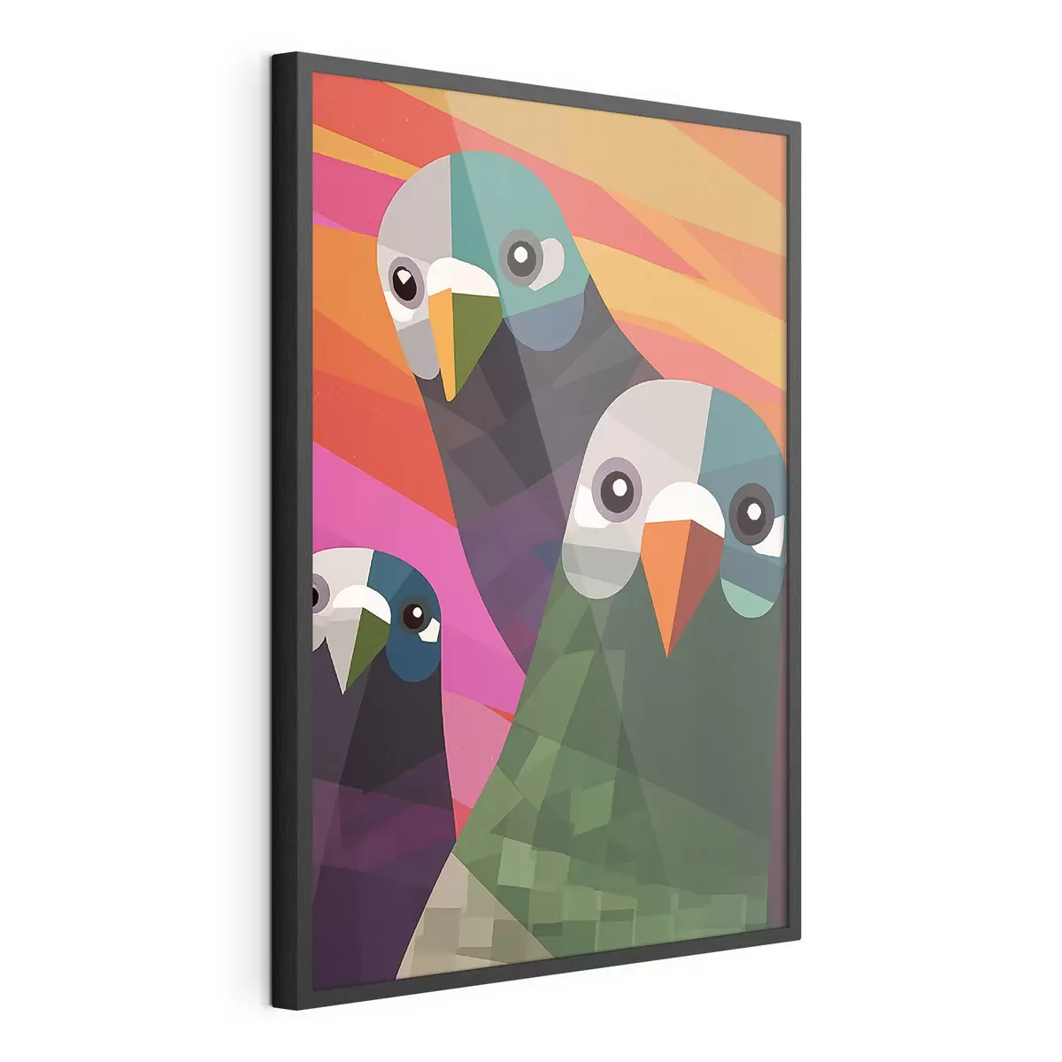 Poster Trois pigeons f45798