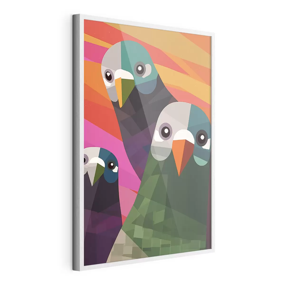 Poster Trois pigeons f45798