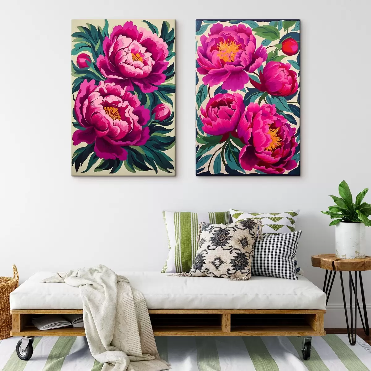 Tableau Pivoines m00727
