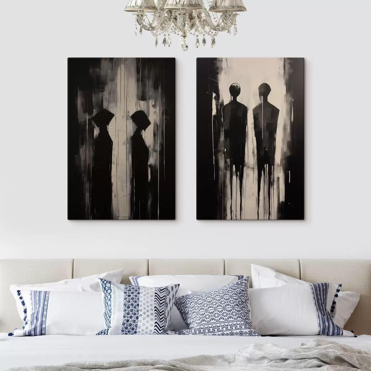 Tableau Silhouettes de personnes m00730