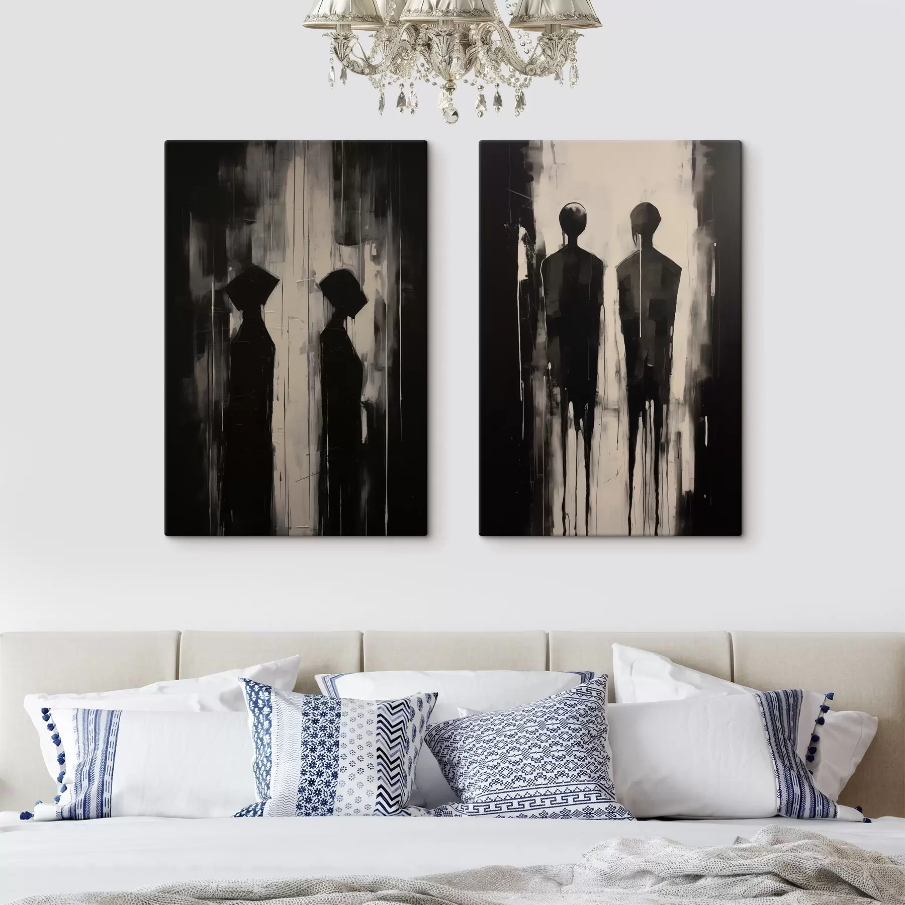 Tableau Silhouettes de personnes m00730