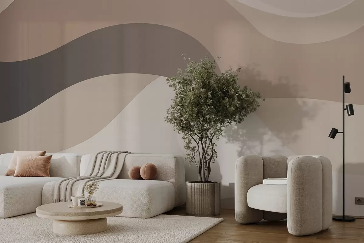 Papier peint Vagues abstraites w04543