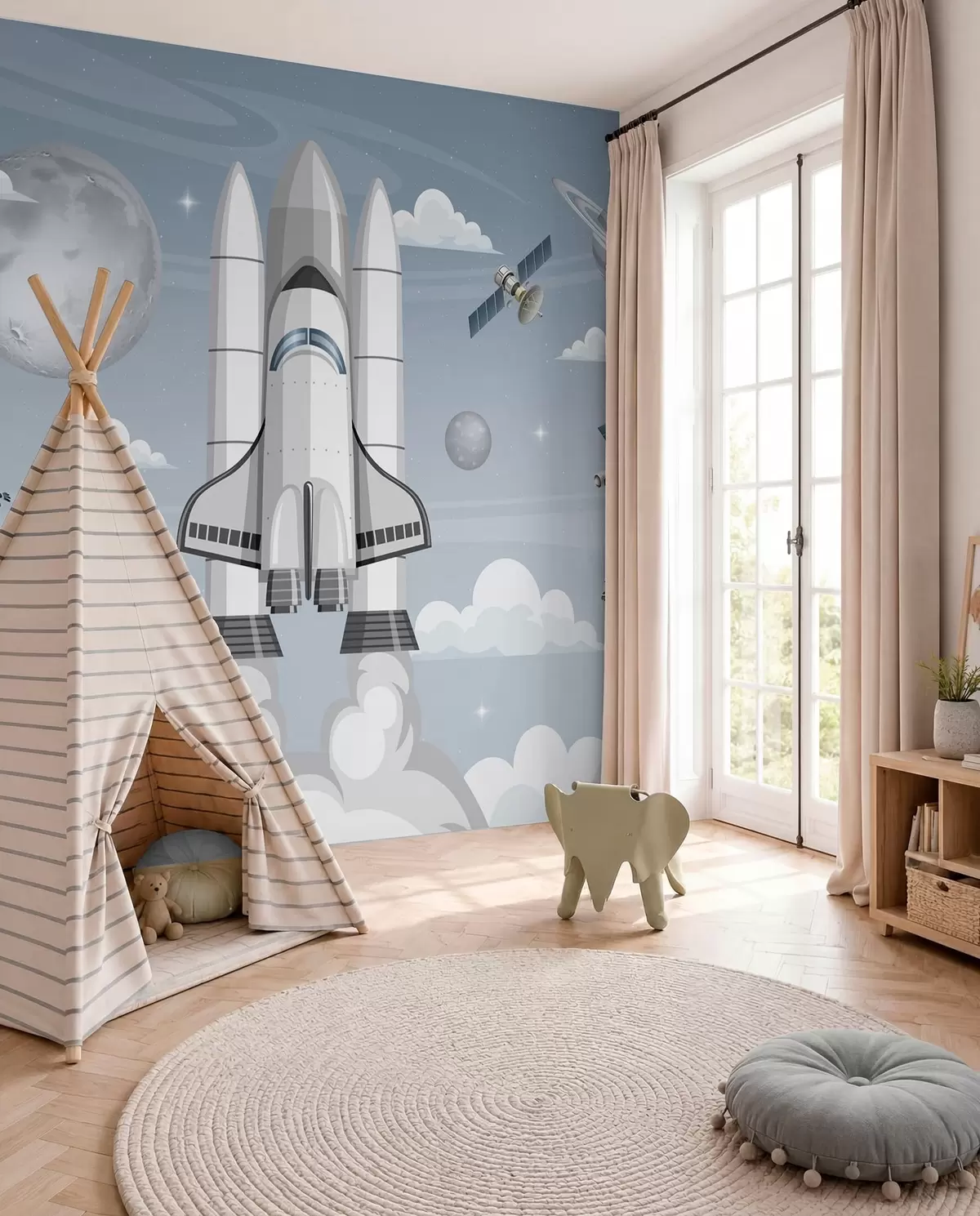 Papier peint Voyage spatial w04197