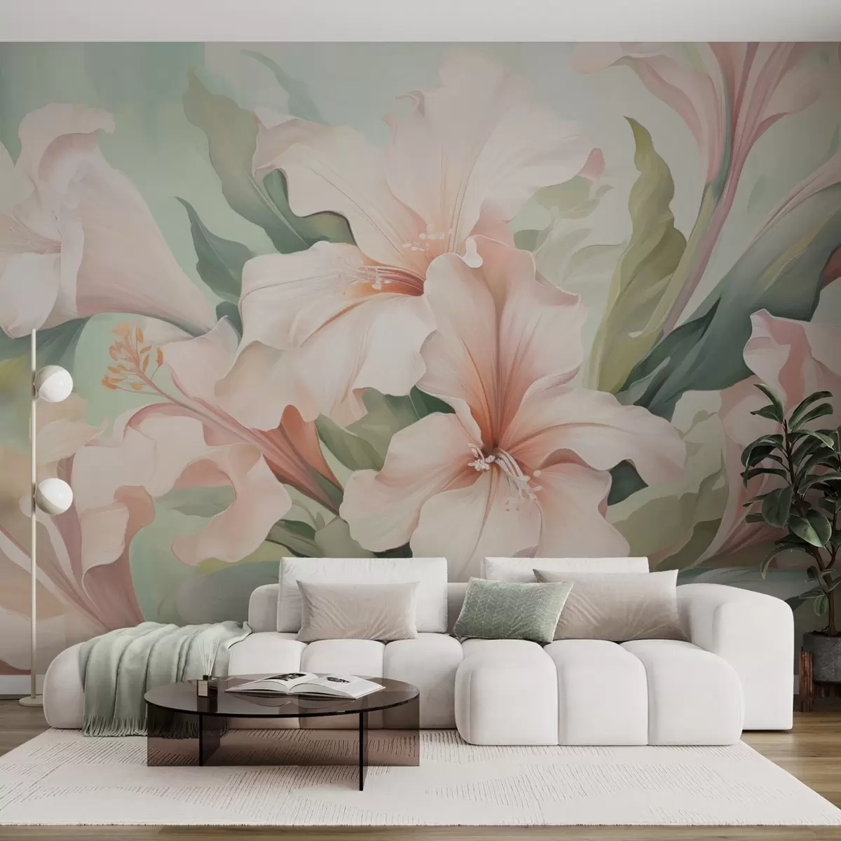 Papier peint Fleurs épanouies w04531
