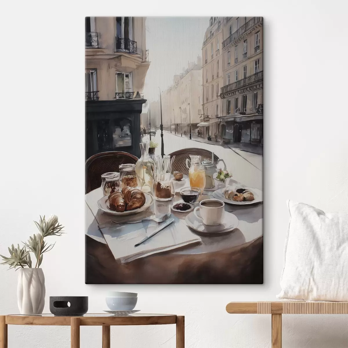Tableau petit-déjeuner à Paris s45725