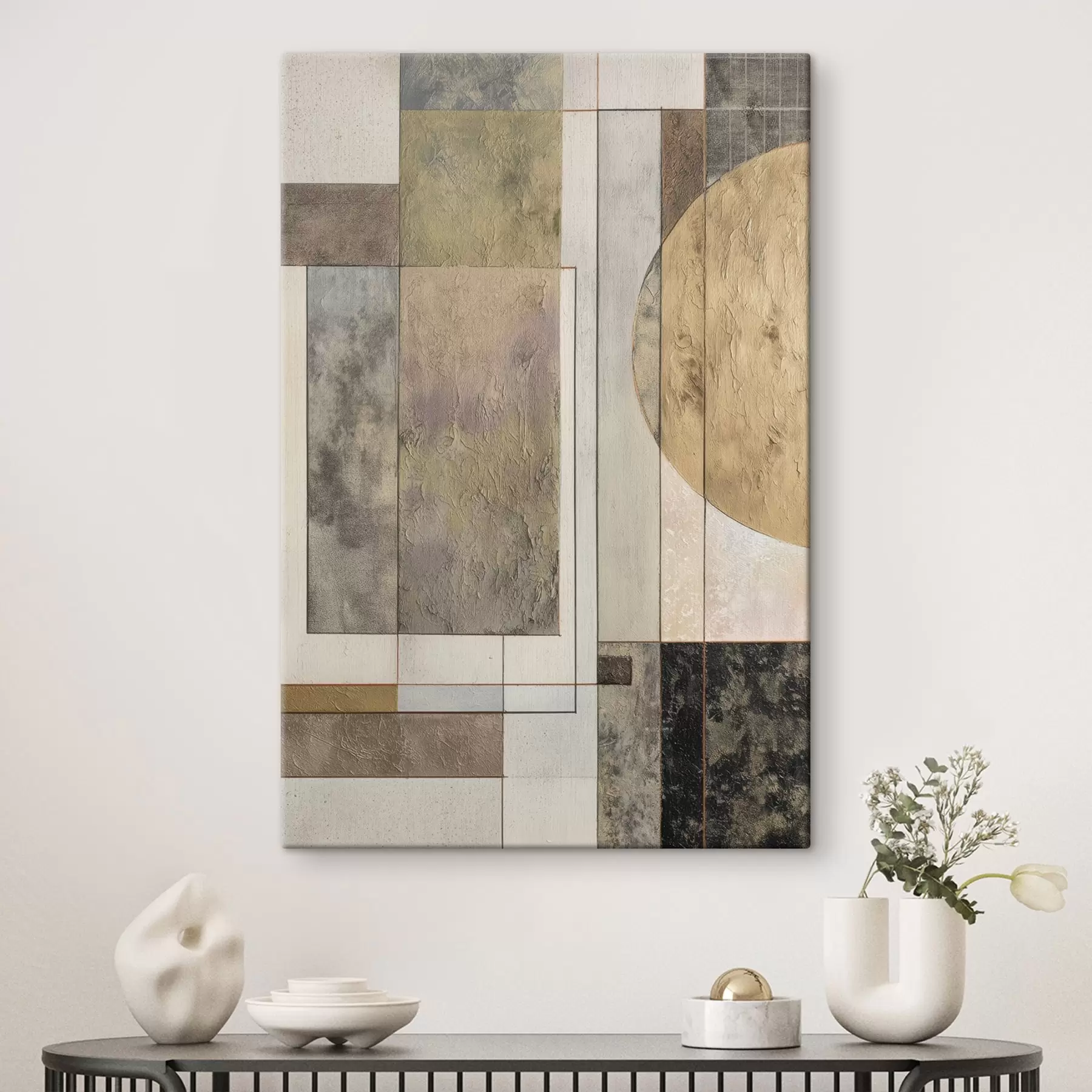 Tableau géométrie abstraite moderne s45730