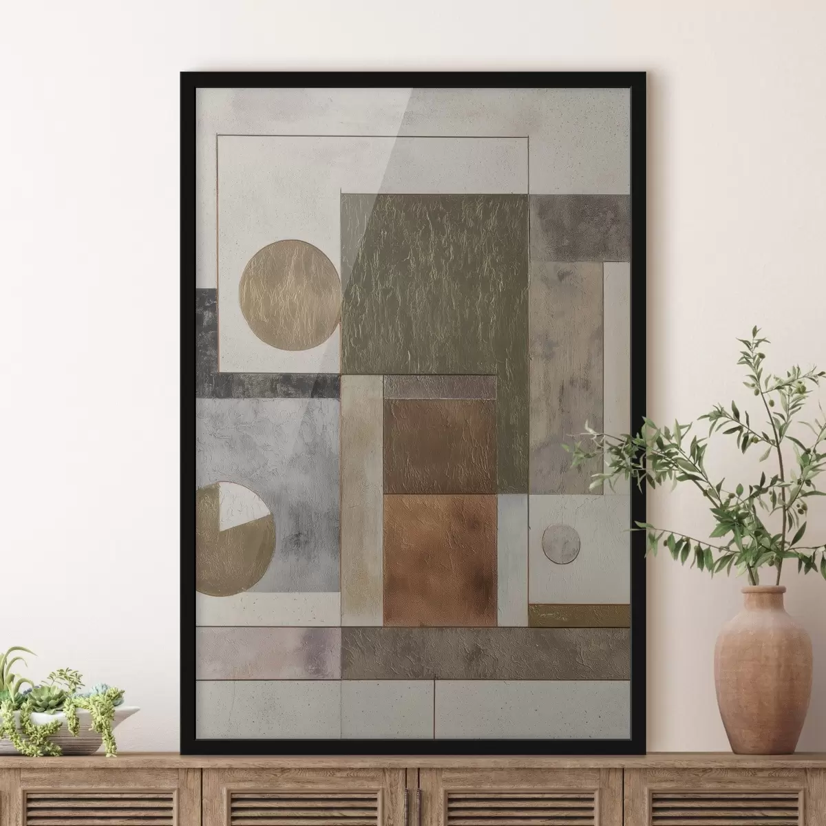 Poster géométrie abstraite moderne f45729