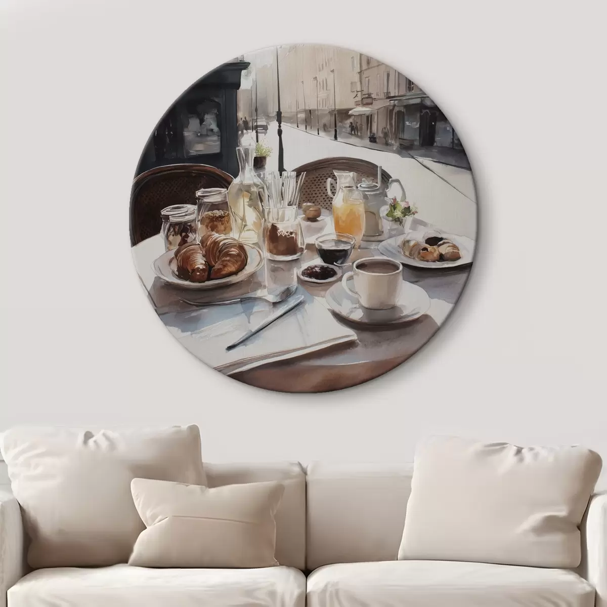 Tableaux rondes petit-déjeuner à Paris r45725