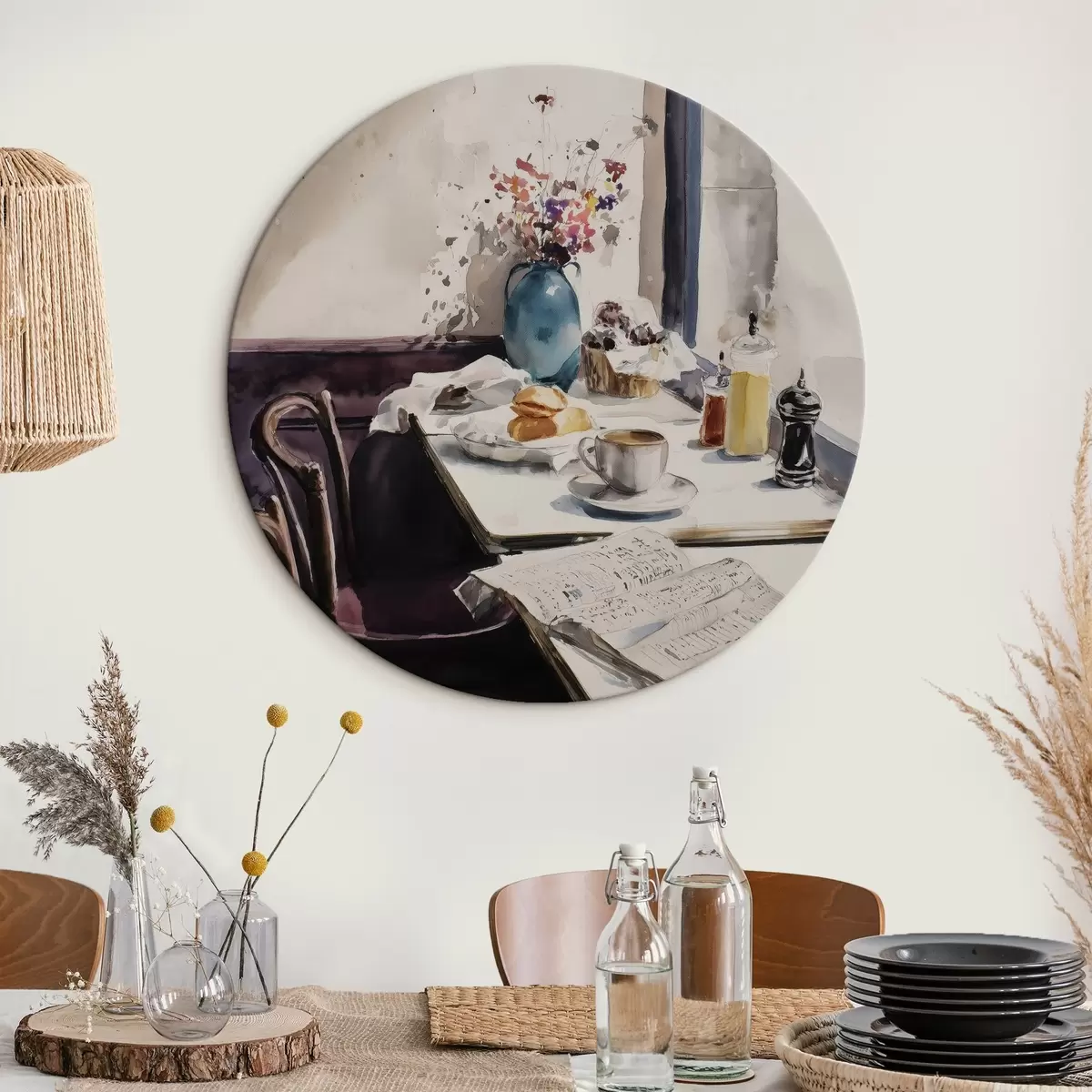 Tableaux rondes petit-déjeuner à Paris r45726