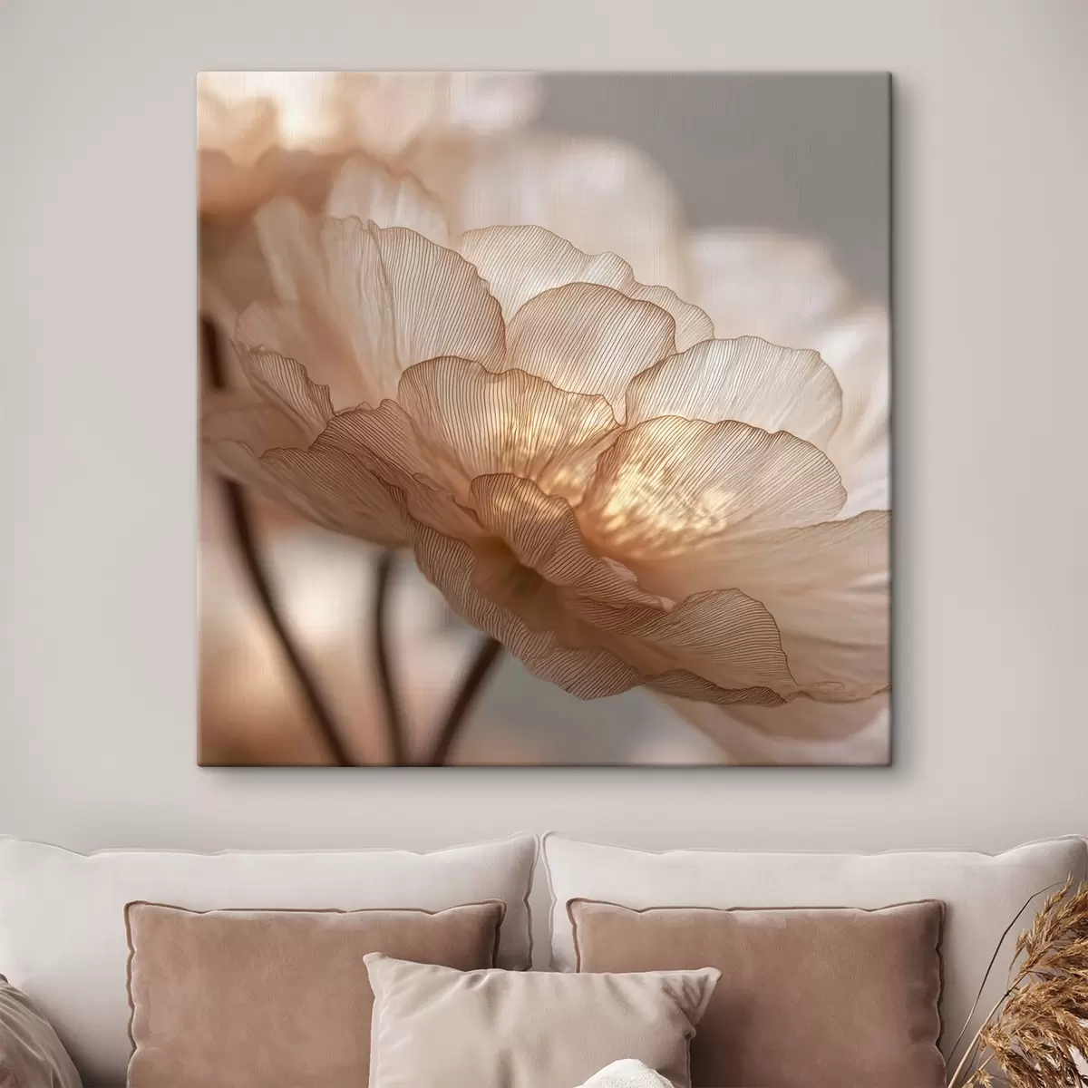 Tableau Fleur délicate dans une lueur éclatante s45822