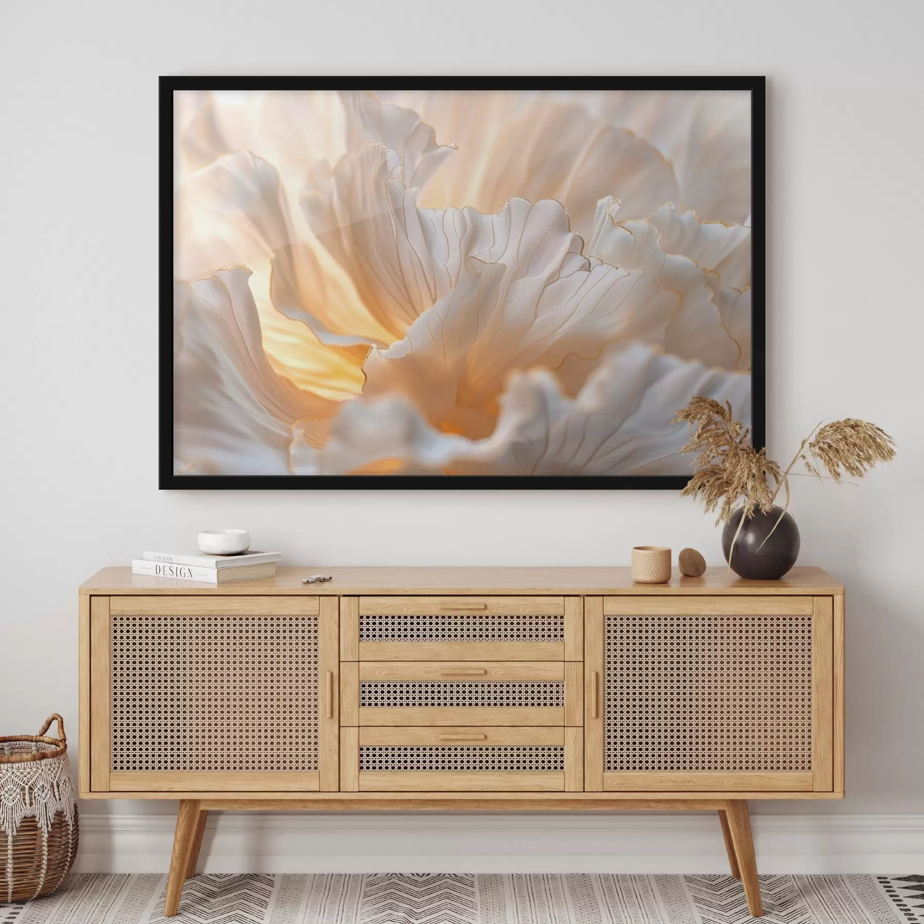 Papier peint Pétales délicats aux nuances chaudes avec des bords jaune-orange f45820 buy France - Uwalls.fr Papier peint Pétales délicats aux nuances chaudes avec des bords jaune-orange f45820