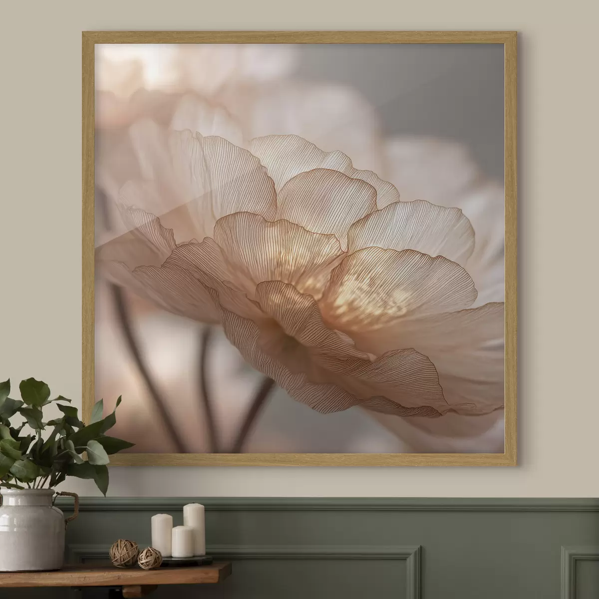 Poster Fleur délicate dans une lueur éclatante f45822