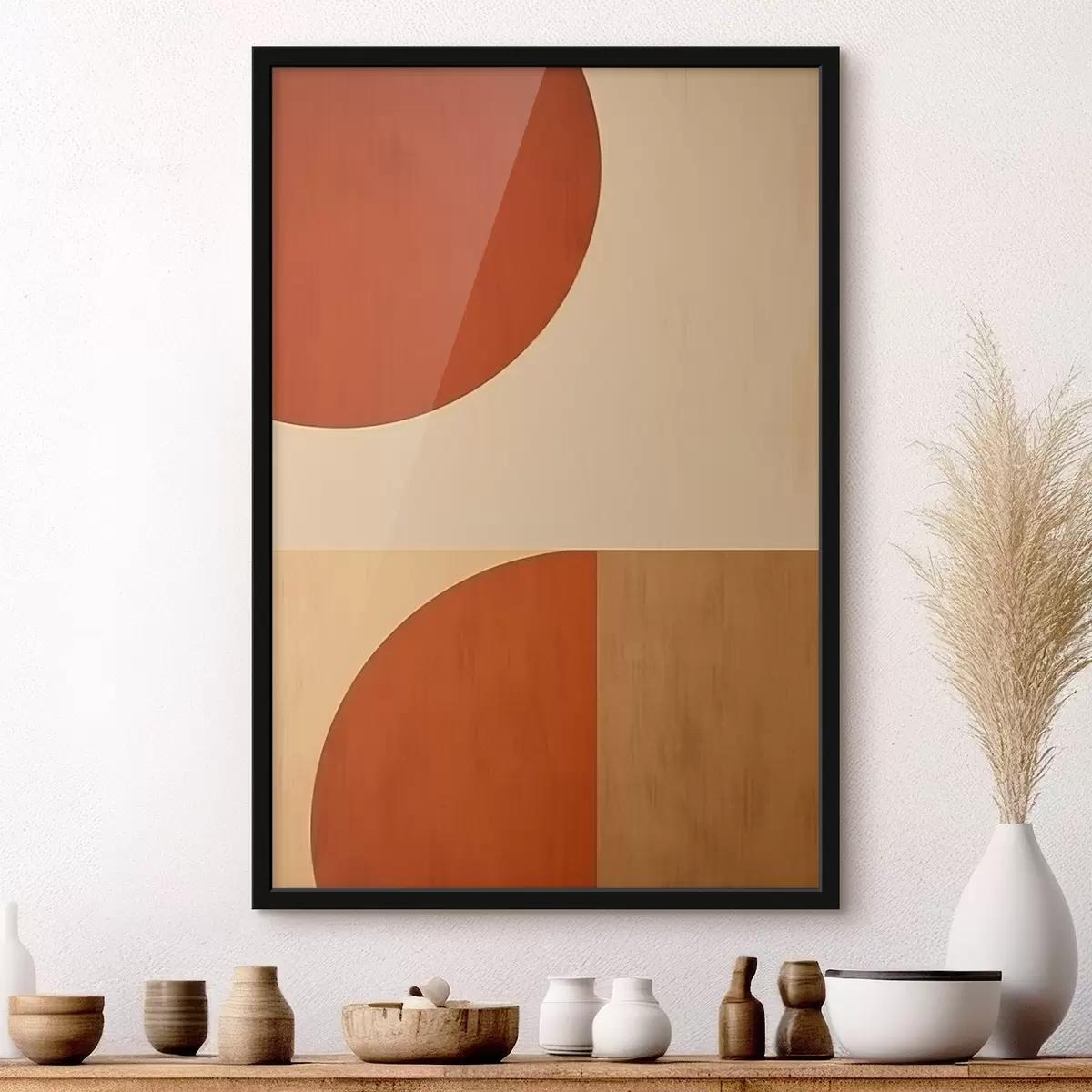 Poster Demi-cercles abstraits f45844