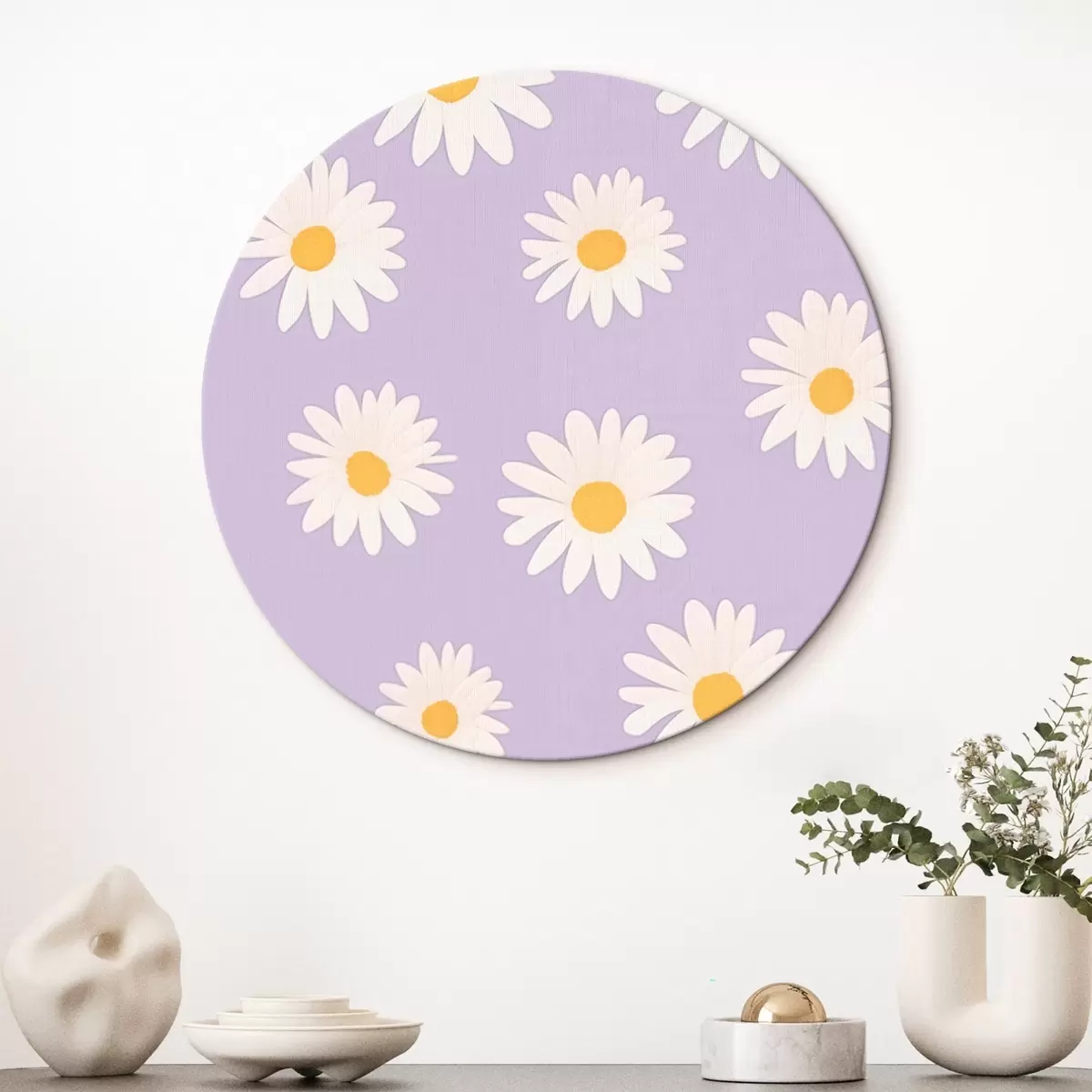 Tableaux rondes Daisies r45826