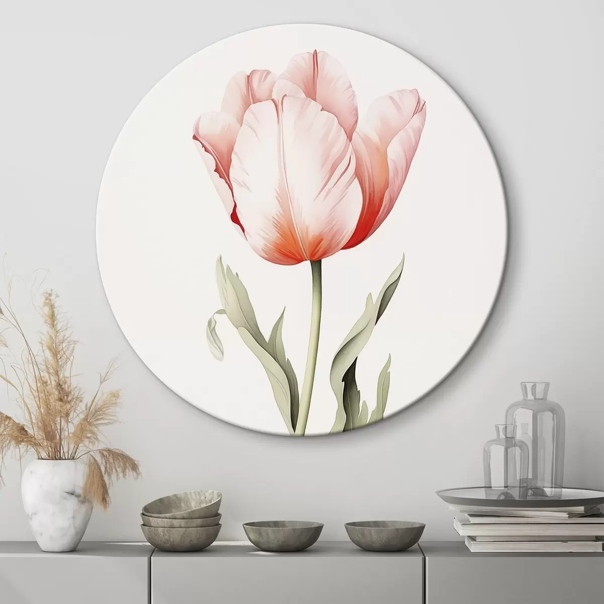 Tableaux rondes Tulipe r45914