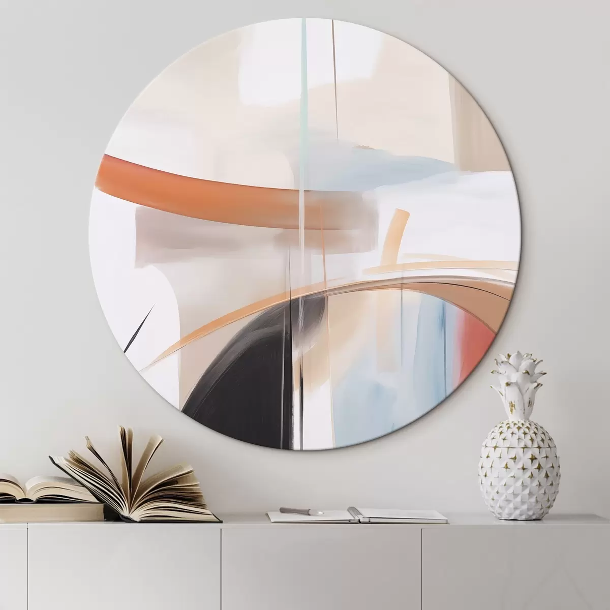Tableaux rondes Composition abstraite r45918