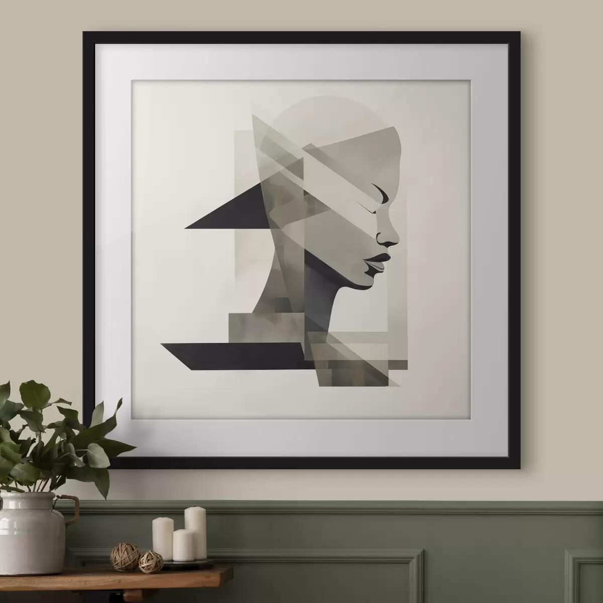 Poster Visage et étincelle f45916