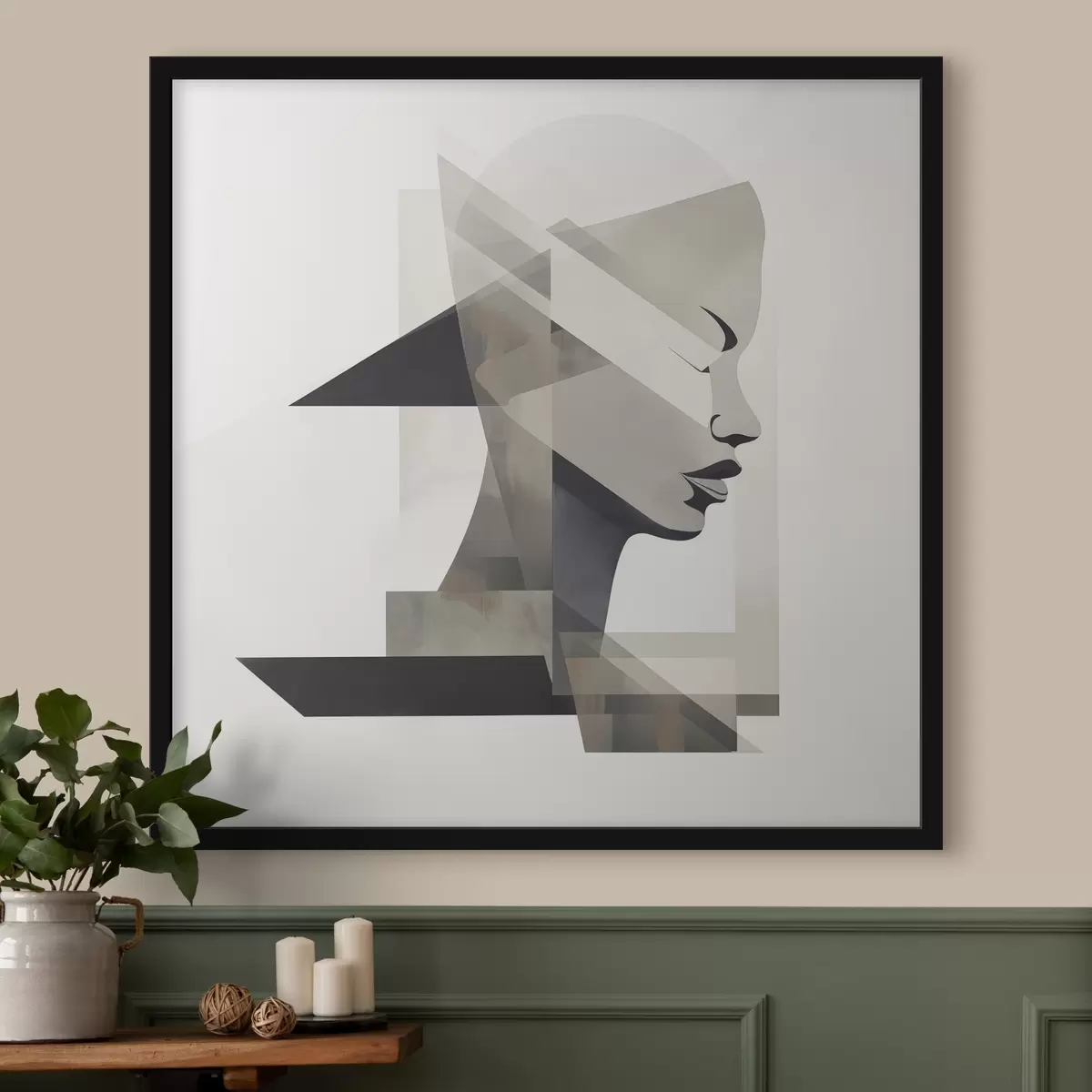 Poster Portrait abstrait f45916