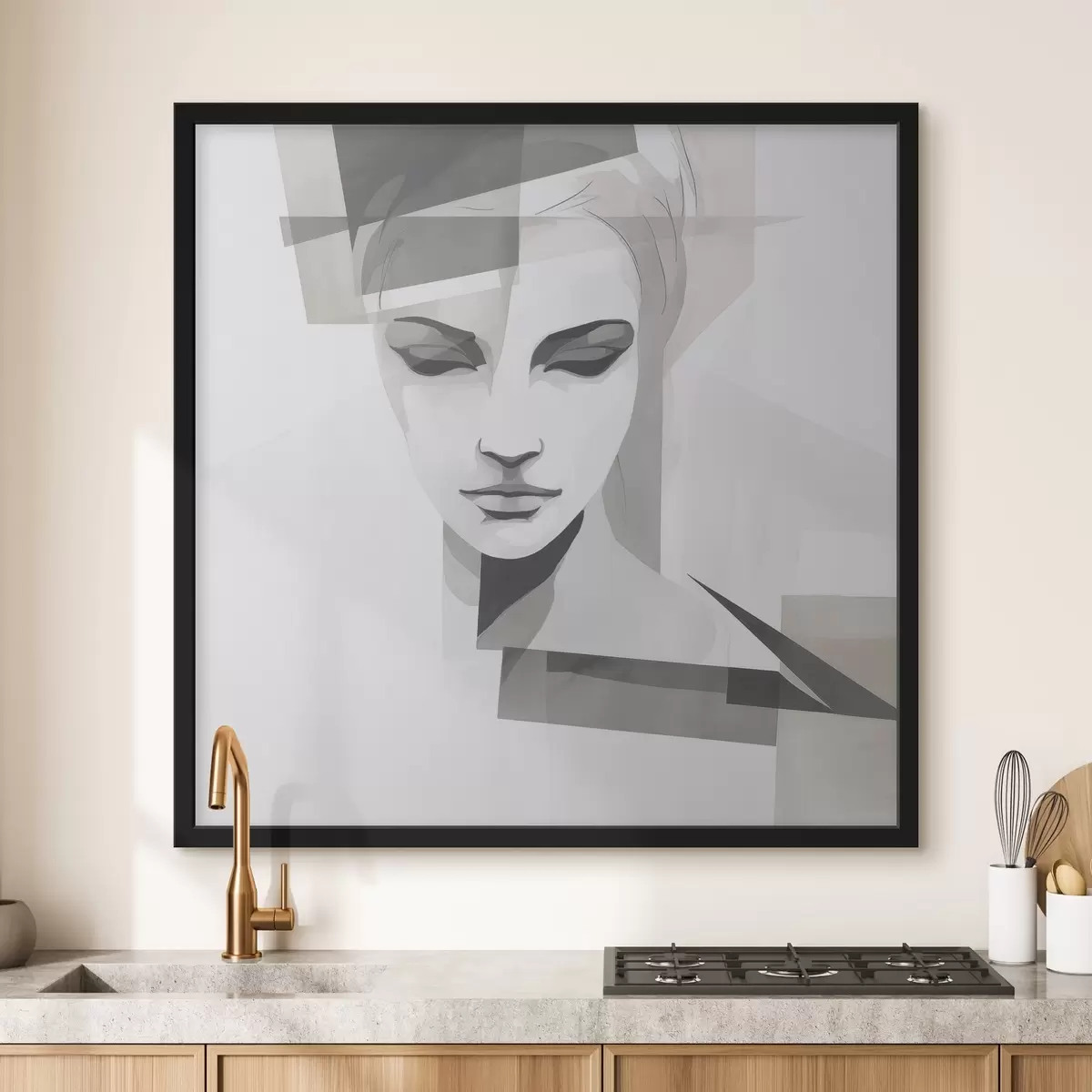 Poster Portrait abstrait f45917