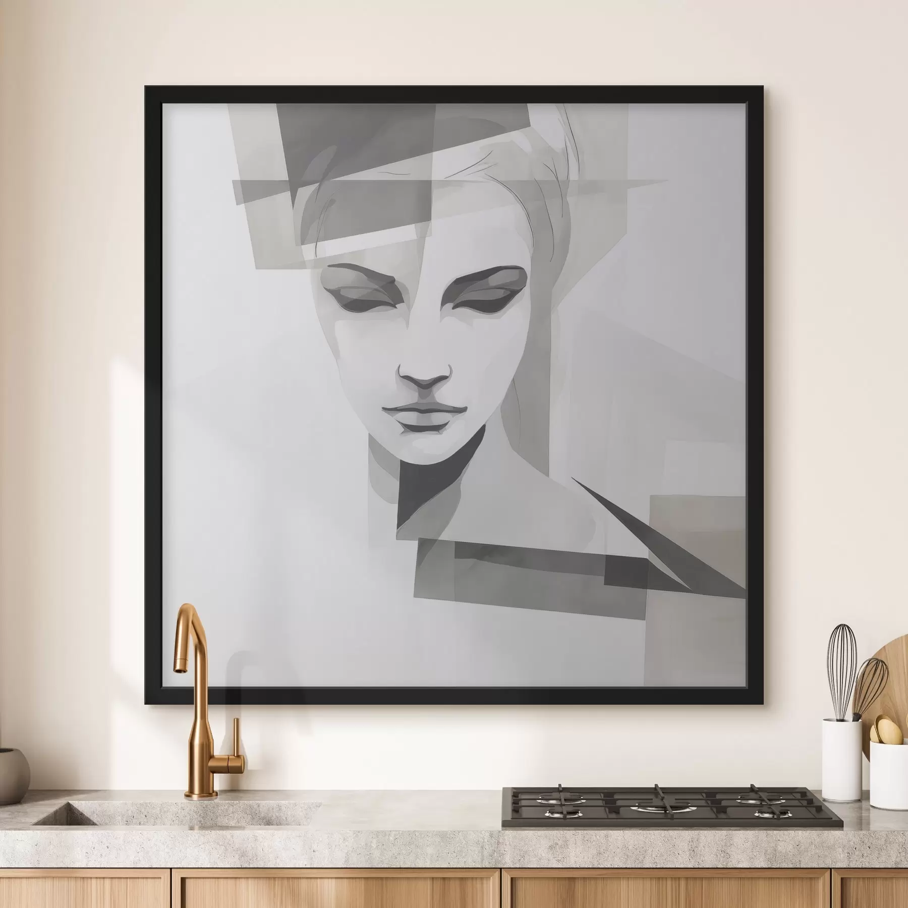 Papier peint Portrait abstrait f45917