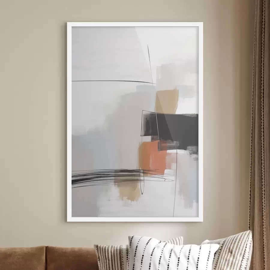 Papier peint Abstraction imitation de coups de pinceau f45919