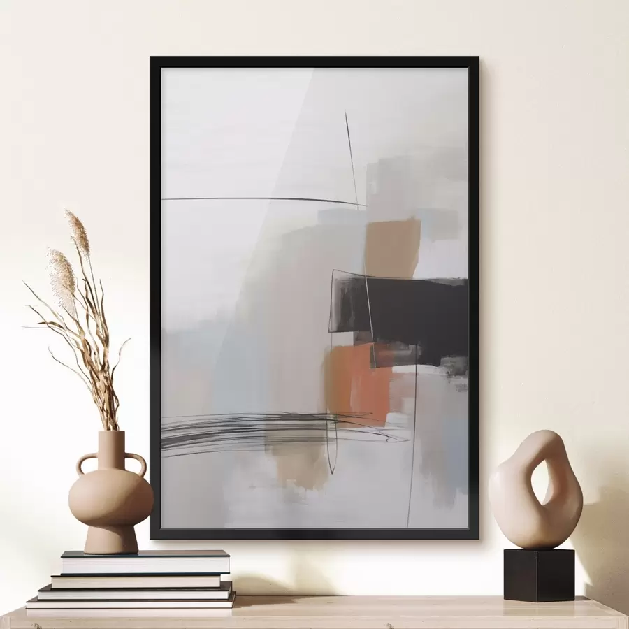 Papier peint Abstraction imitation de coups de pinceau f45919