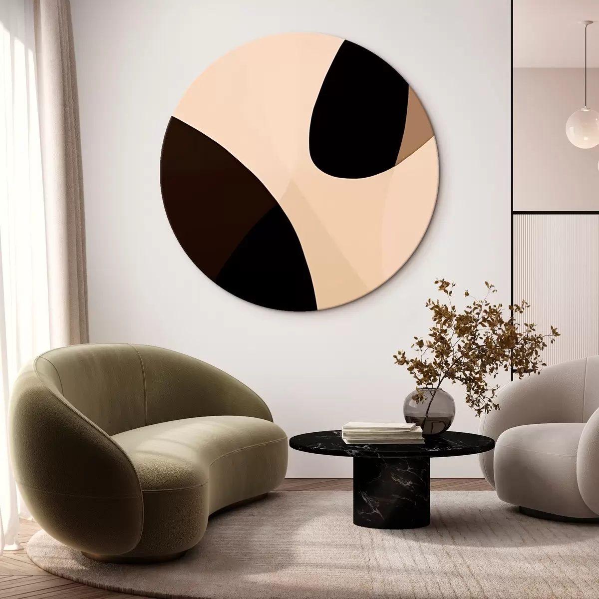 Tableaux rondes Abstraction r45839