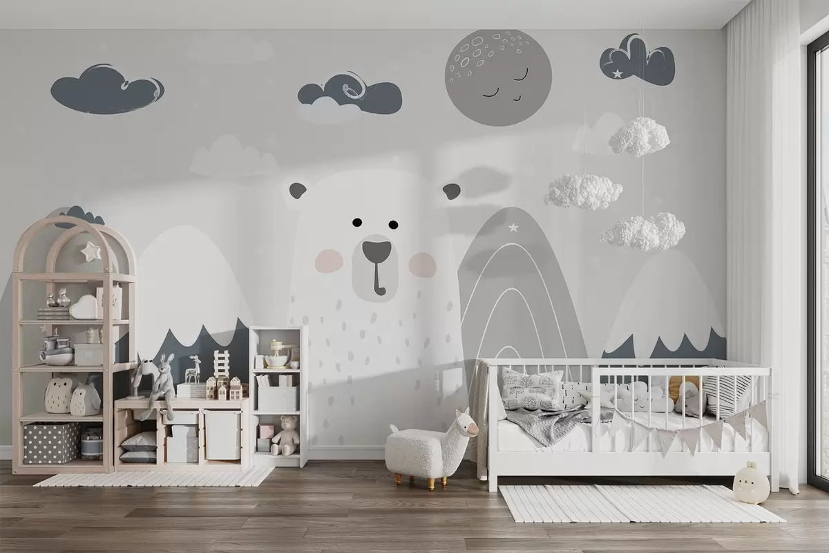Papier peint Ours dans les montagnes w04586