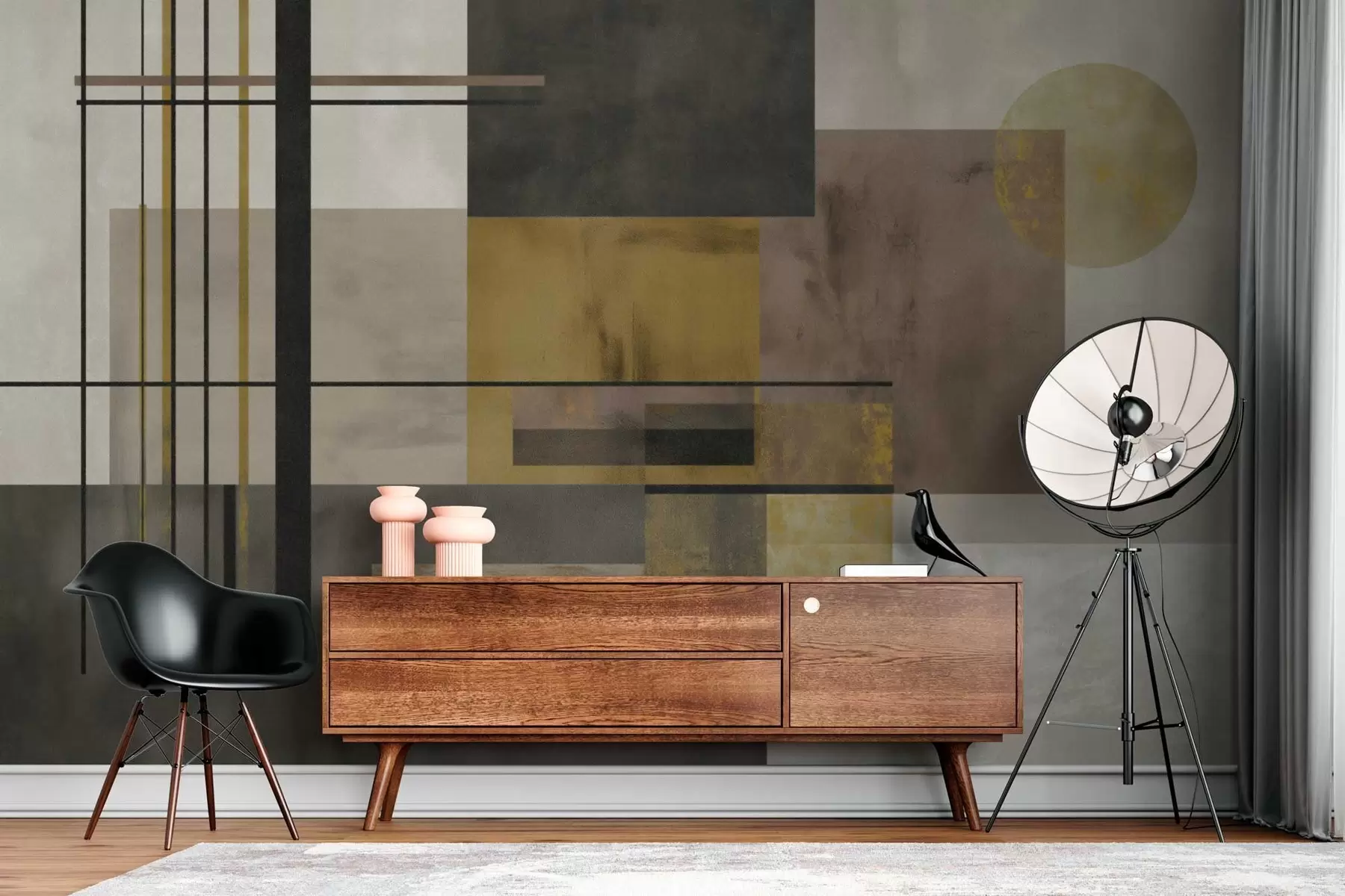 Papier peint géométrie abstraite w04502