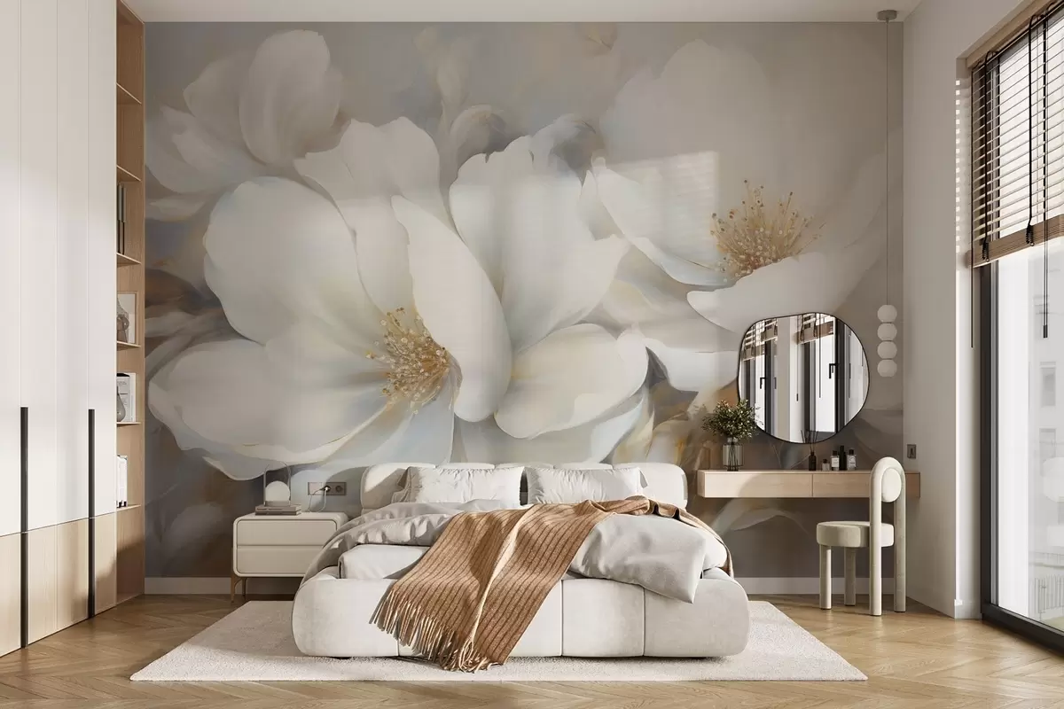 Papier peint Fleurs géantes w04594