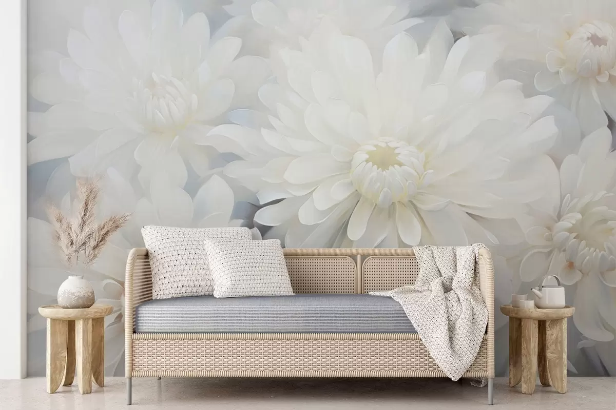 Papier peint Chrysanthèmes w04596