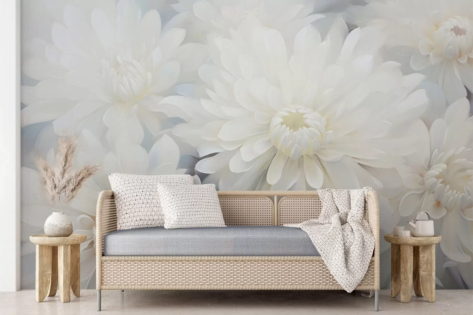 Papier peint Chrysanthèmes w04596