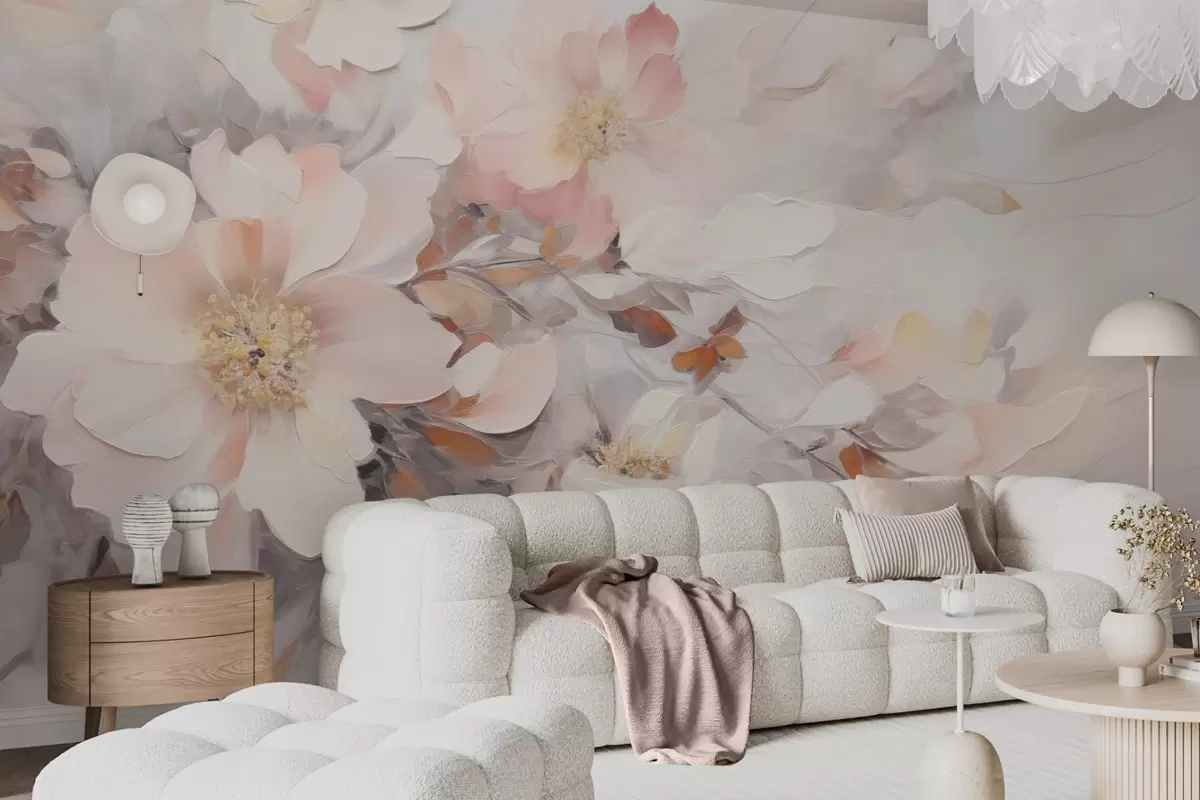 Papier peint Fleurs abstraites w04597