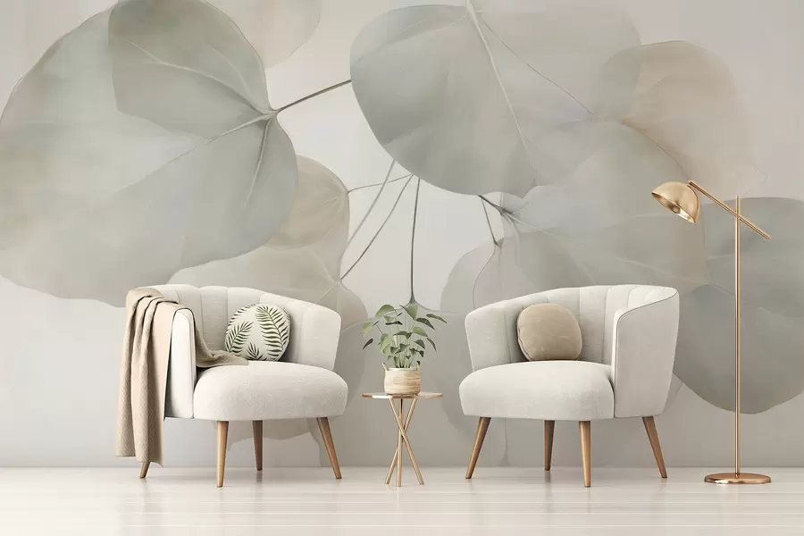 Papier peint Feuilles énormes w04599v1