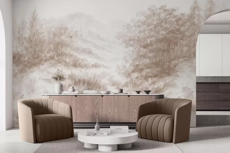 Papier peint Contours colorés w04572v1