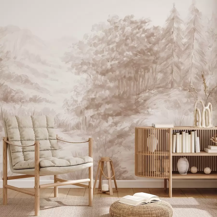 Papier peint Contours colorés w04572v1