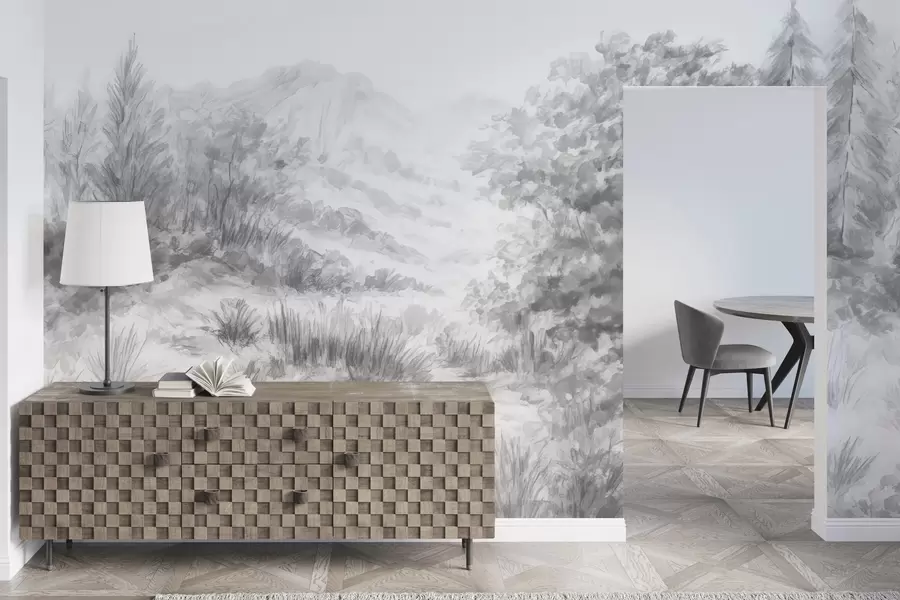 Papier peint Contours colorés w04572v2