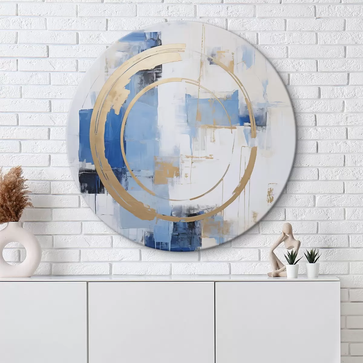 Tableaux rondes Abstraction moderne r45977