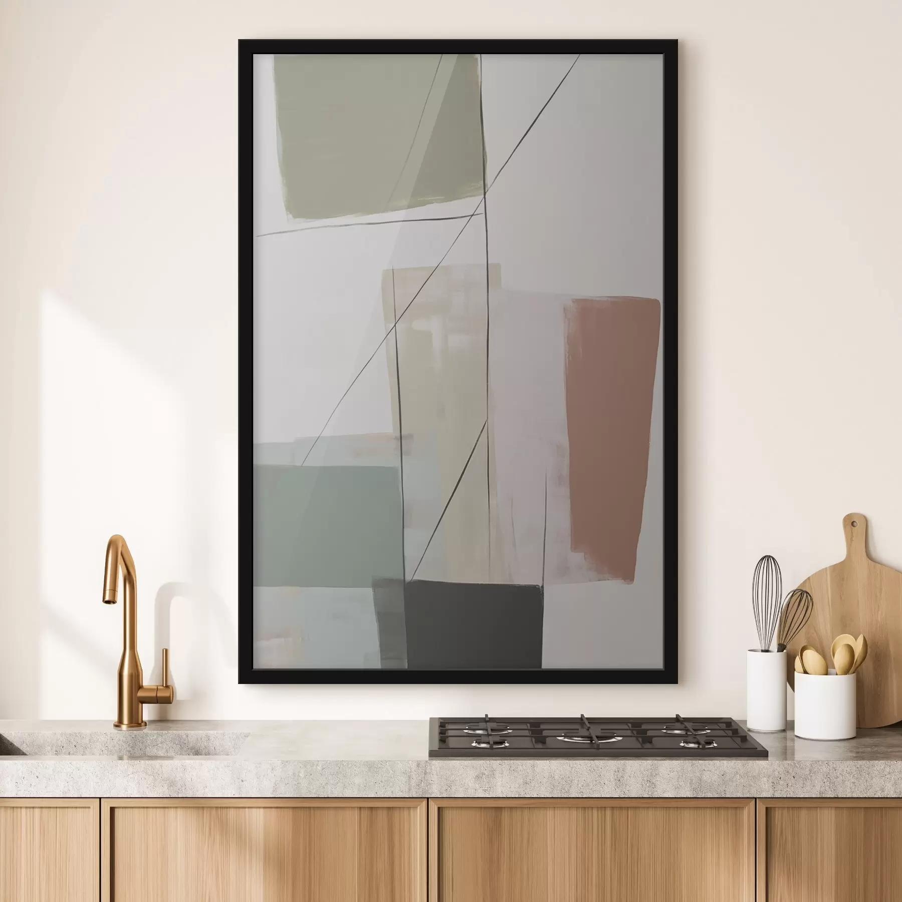 Papier peint Abstraction avec imitation d'abrasions f45974