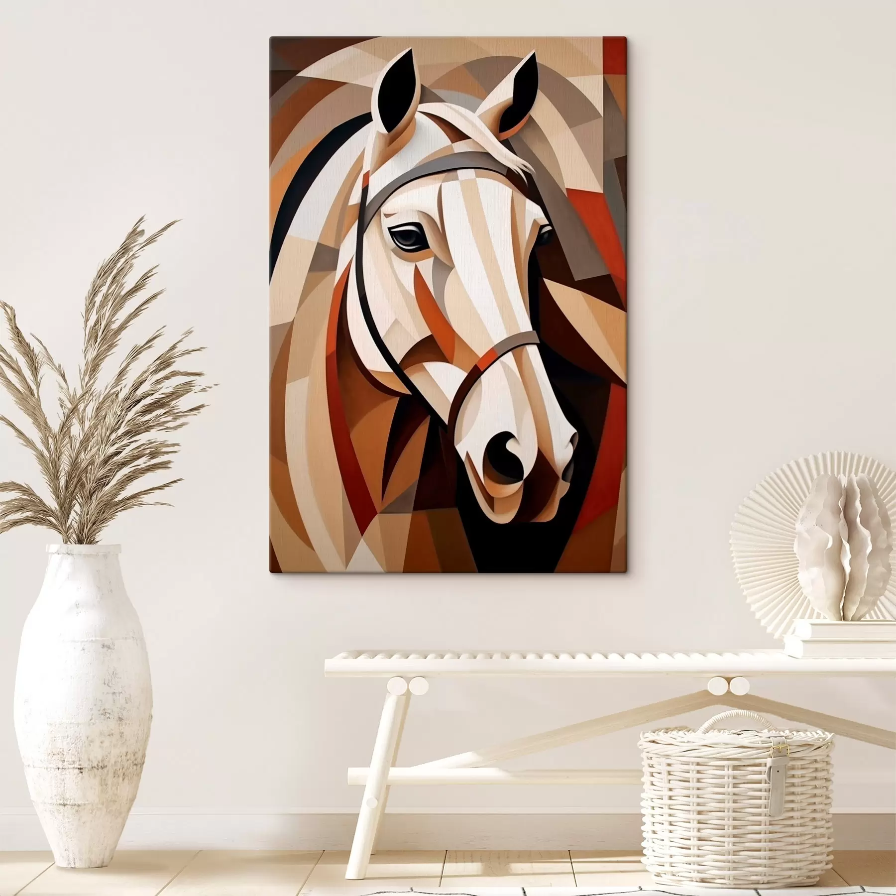 Tableau Cheval cubiste s45968