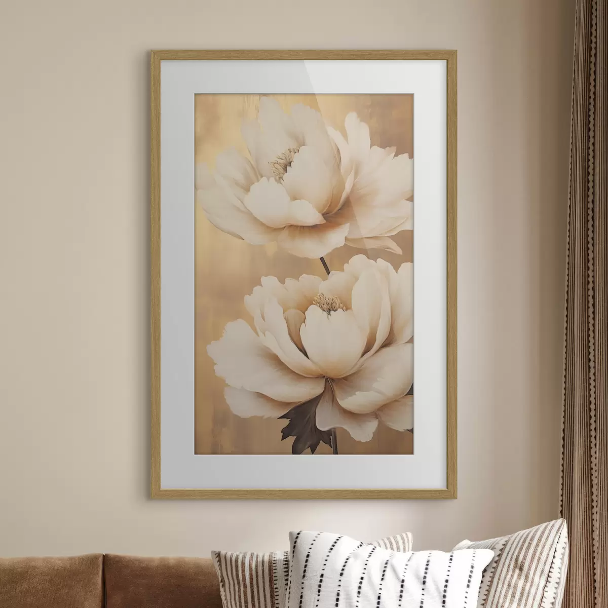 Poster Pivoines et instant f45956