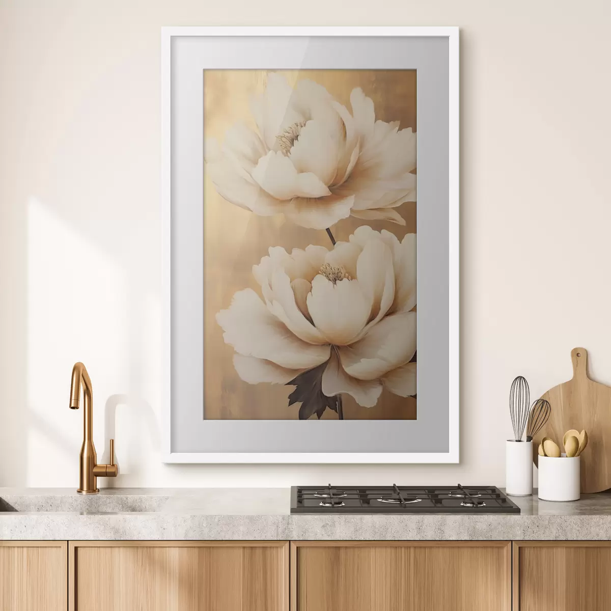 Poster Pivoines et instant f45956