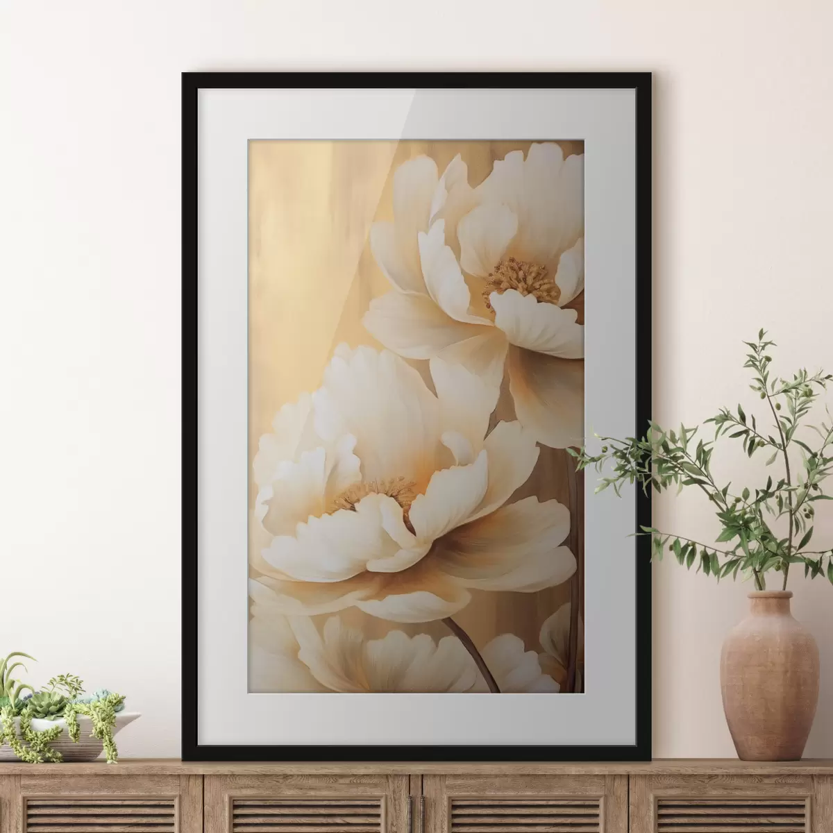 Poster Pivoines et toucher f45957